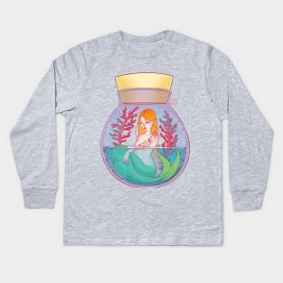 Mermaid Kids Long Sleeve T-Shirt